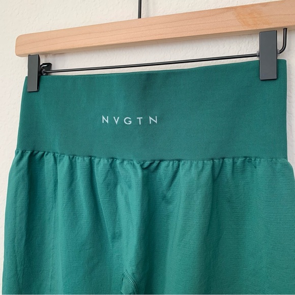 NVGTN Emerald Solid Seamless Leggings Large - Picture 7 of 8